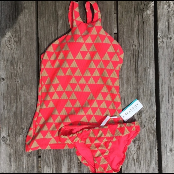 Seafolly Costa Maya Tankini - TOP ONLY! NEW! - Picture 2 of 7